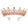 Crystal Bridal Tiara Crown Prom Rhinestone Diadem Wedding Costume hairband Headpieces H193 RoseGoldWhite view 3