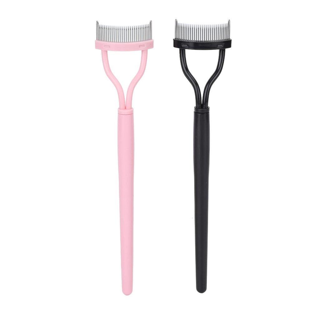 4Pcs Port ble Eyel sh Comb with Comb Cover, St inless Steel Teeth Eyel sh Sep r tor for Which Is Convenient for Multiple pplic tion of M sc r nd M kes Your L shes More Be utiful