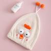 BEIJIALY Hair Drying Caps, Hair Quick Drying Towel, Ultra Absorbent Microfiber Shower Wrap Towels Soft Cute Cartoon Quick Drying Bath Hat for Wet Long Thick Hair(Beige Chicken) view 4