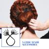 Mobestech Women Hair Bun Maker Headband and Versatile Tool for Creating Elegant Buns Suitable for Hair Types Leaf Design view 3