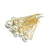 32 Pcs Pearl Hair Pins Bridal Wedding U Shape Hair Accessories Bobby Clips for Brides and Bridesmaids Hair Style view 1