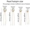 32 Pcs Pearl Hair Pins Bridal Wedding U Shape Hair Accessories Bobby Clips for Brides and Bridesmaids Hair Style view 2
