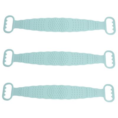 3pcs Back Scrubber Shower Strip Exfoliating Belt Bath Towel Rubbing Mud Body Scrubber Tool Deep Cleaning Body Scrubber Women