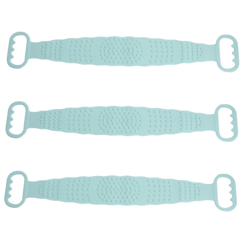 3pcs Back Scrubber Shower Strip Exfoliating Belt Bath Towel Rubbing Mud Body Scrubber Tool Deep Cleaning Body Scrubber Women