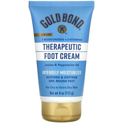 Gold Bond Foot Cream Triple Action 4 Ounce (118ml) (6 Pack)