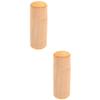 Cabilock 2pcs Essential Oil Box Wooden Round Storage Case for Essential Oil Bottles Lightweight and Design for Home and Travel Use view 1