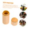 Cabilock 2pcs Essential Oil Box Wooden Round Storage Case for Essential Oil Bottles Lightweight and Design for Home and Travel Use view 3