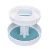 360 Degree Rotating Makeup Box, Double Layer Antiskid Plastic Circular Turntable Rotating Seasoning Rack view 1