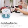 360 Degree Rotating Makeup Box, Double Layer Antiskid Plastic Circular Turntable Rotating Seasoning Rack view 3