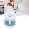 360 Degree Rotating Makeup Box, Double Layer Antiskid Plastic Circular Turntable Rotating Seasoning Rack view 4