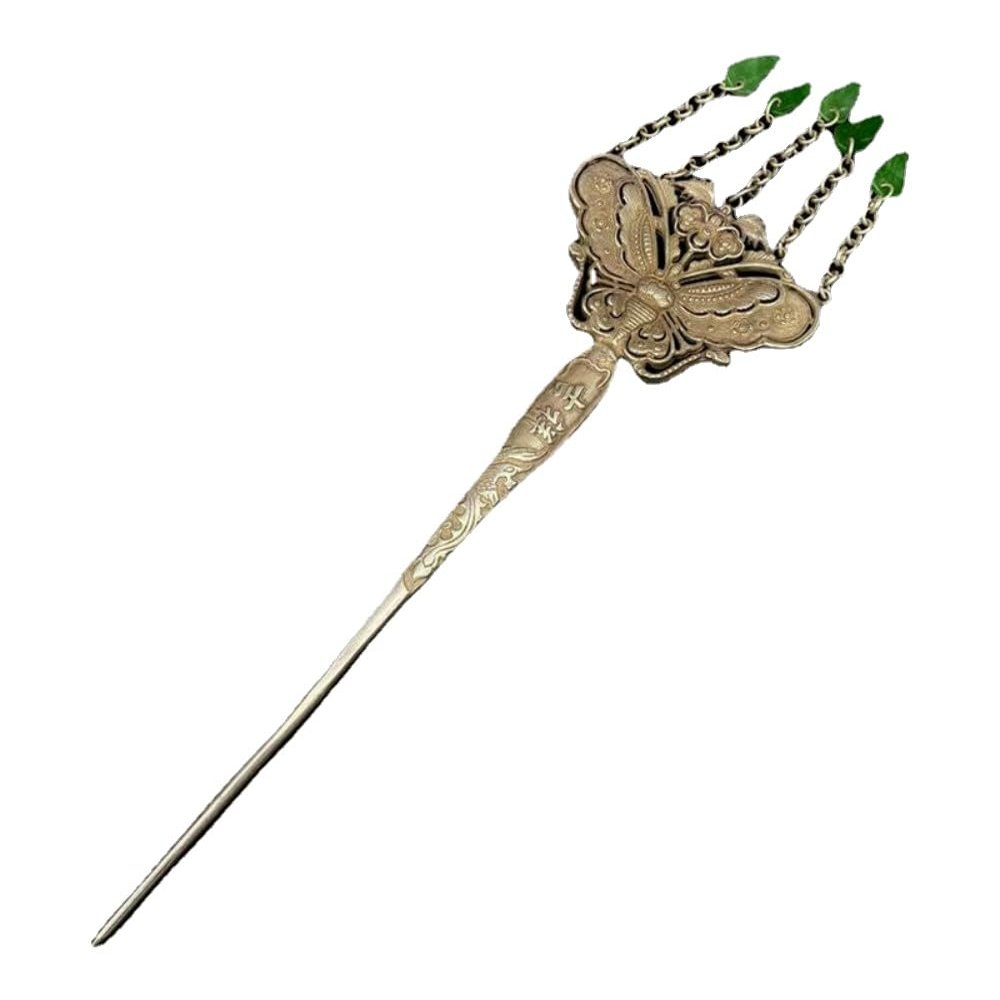 Chinese Antiques Vintage Hairpin Miao Silver Jewelry Hair Accessories Headdress