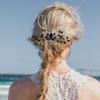 AKOAK 1 Pack Rhinestone Bridal Hair Comb, Black Teardrop Head Rhinestone Hair Comb, Bridal Crystal Side Comb Vintage Bridal Bridesmaid Headwear for Women and Girls view 4