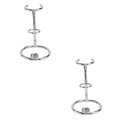FOMIYES 2pcs Shaving Brush Holder Stand Dual Bracket Design for and Brush Storage Construction for Bathroom Organization Keeps Your Space Tidy