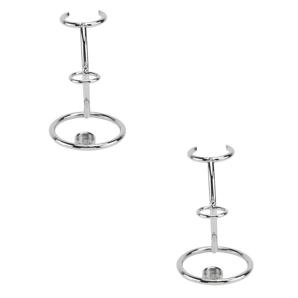 FOMIYES 2pcs Shaving Brush Holder Stand Dual Bracket Design for and Brush Storage Construction for Bathroom Organization Keeps Your Space Tidy