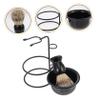 FOMIYES 2sets Men's Shaving Brush Razor Bowl Shave Soap for Men Beard Brush Razor Kit view 2