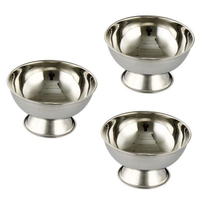 FOMIYES 2pcs Stainless Steel Shaving Bowl for Men High-capacity Cup Reusable Shaving Mug for Father Day and Grooming Essentials