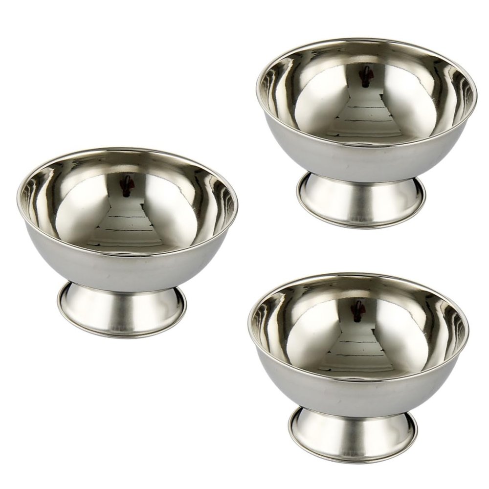FOMIYES 2pcs Stainless Steel Shaving Bowl for Men High-capacity Cup Reusable Shaving Mug for Father Day and Grooming Essentials