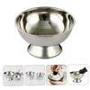FOMIYES 2pcs Stainless Steel Shaving Bowl for Men High-capacity Cup Reusable Shaving Mug for Father Day and Grooming Essentials view 4