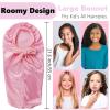 2 Pcs Long Kids Bonnets for Girls,Silky Satin Bonnet for Sleeping Kid, Bonnet for Kids' Braids,Long Hair view 3