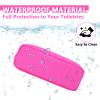 6 Pcs Waterproof Small Pencil Case Makeup Bag for Purse,Cute Pencil Pouch Preppy Nylon Makeup Brush Holder with Zipper,Girls Portable Storage Case Small Pen Bag for Office School College Travel view 4