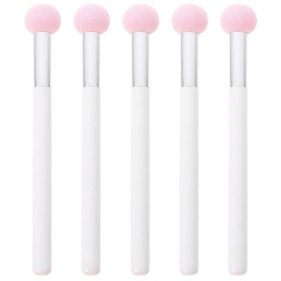 PACKOVE 5pcs Mushroom Makeup Sponges and Concealer Brushes for Liquid Foundation and Powder for Blending and Smoothing Cosmetics Handles
