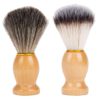 Beavorty 2pcs Household Shaving Brush Soft Neck Duster for Barbers and Salon Cleaning Compact Foaming Brush for Facial Cleansing and Shaving