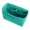 LaBdip Cosmetic bag, multifunctional storage bag, suitable for ladies to carry out fashion cosmetic felt liner bag green view 1