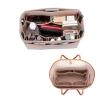 LaBdip Cosmetic bag, multifunctional storage bag, suitable for ladies to carry out fashion cosmetic felt liner bag green view 2
