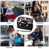 LaBdip Cosmetic bag, multifunctional storage bag, suitable for ladies to carry out fashion cosmetic felt liner bag green view 4