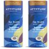 ATTITUDE Plastic-free Lip Balm, EWG Verified Plant- and Mineral-Based Ingredients, Vegan and Cruelty-free Personal Care Products, Unscented, 0.3 Oz (Pack of 2) view 1