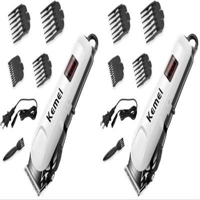 F.lashes Hair Clippers for Men Cordless Hair Clipper Hair Cutting Kit Rechargeable Low-Noise Household Hair Trimmer for Men Clippers for Hair Cutting Professional (Pack of 2)