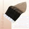 Full Shine Tape in Hair Extensions Human Hair, Color 1B Natural Black to 18 Dirty Blonde, 16 Inch, 50g, 20PCS, Straight Remy Tape in Extensions Real Human Hair Seamless Skin Weft for Wedding view 3