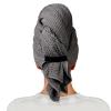 Coral Velvet Hair Drying Cap for Women Thickened Wrap Hair Towel Quick Drying Hair Wipe Absorbent Drying Towel Elasticized Shower Cap (Two - Three Pack) (Khaki x2+ Pink) view 1