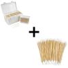 1000 Pcs Cotton Swabs + 200 Pcs Long Cotton Swabs With Double Tips view 1