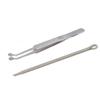 Titanium alloy Eyelid Massage tweezers,Meibomian gland Expressor Dry Eye Relief Eyelid Gland Care sterile Cleaning Kit Eye Stye Treatment Chalazion Remover Meibomian gland forceps view 1