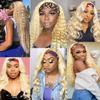 HeioWuio 613 Curly Wave Human Hair Headband Wig For Women No Lace Grade 8A Unprocessed Virgin Hair Glueless Wig 26 Inch view 4