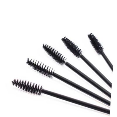 Beatifufu Eyelash Mascara Brush Applicator Set 12pcs Nylon Lash Brushes for Eyelash Extensions Professional Makeup Eyelash Tool Portable for Travel