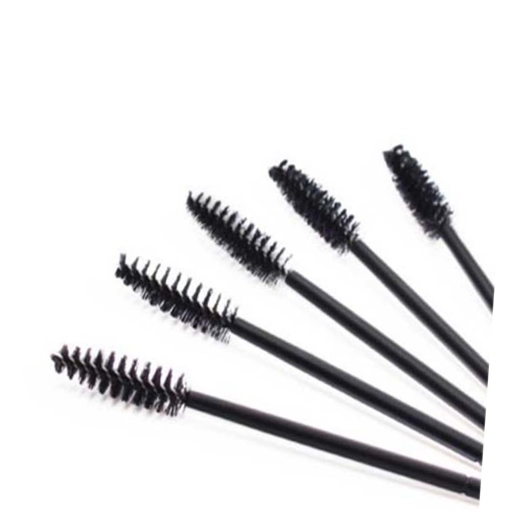 Beatifufu Eyelash Mascara Brush Applicator Set 12pcs Nylon Lash Brushes for Eyelash Extensions Professional Makeup Eyelash Tool Portable for Travel