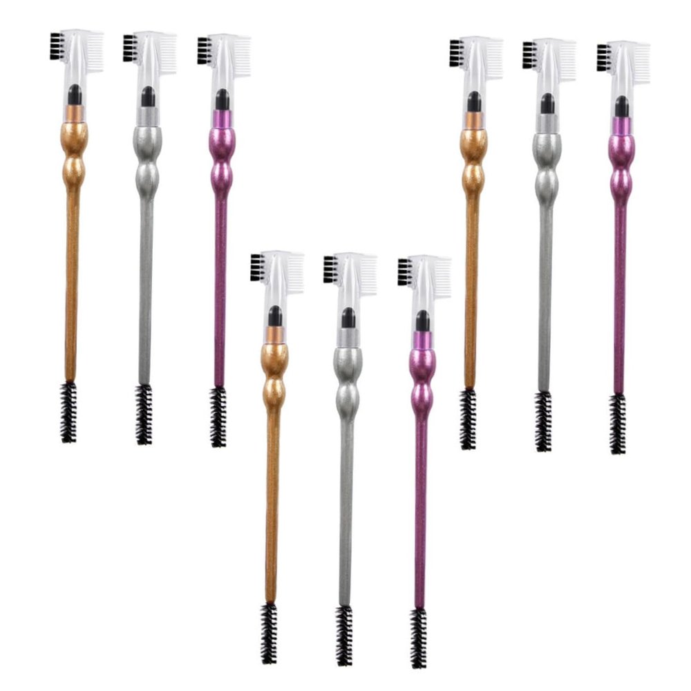 Beavorty 9pcs Eyebrow Brush Curler Eyelash Comb Makeup Tools for Women Flexible Spiral Design for Eyebrows Eyeshadow Application for Daily Use Travel