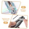 FOMIYES 3pcs Duckbill Pencil Sharpener Eyebrow Pencil Sharpener Aid Tool for Smooth Writing Design Travel-Friendly Grey view 4