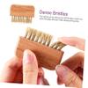 Beavorty Fingernail Brush Wooden Nail Brush for Cleaning Nail Polish Clean up Tool Gentle on Skin Stiff Bristles Reusable view 4