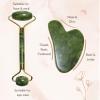 Ancloy Face Roller & Gua Sha Set, Jade Face Roller for Skin Care, Self-Care Routine, Massager for Face, Neck, & Eyes, Women & Men, Facial Tool Set, Gift view 4
