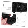 Beaupretty 6pcs Hair Scrunchies Elegant Black Elastic Hair Ties for Women Accessories for Daily Wear and Parties for Thick Curly view 3