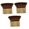 FOMIYES 3pcs Large Wooden Base Barber Brush for Hair Cutting Removal Soft Nylon Duster for Cleaning Broken Hair Salons Homes view 1