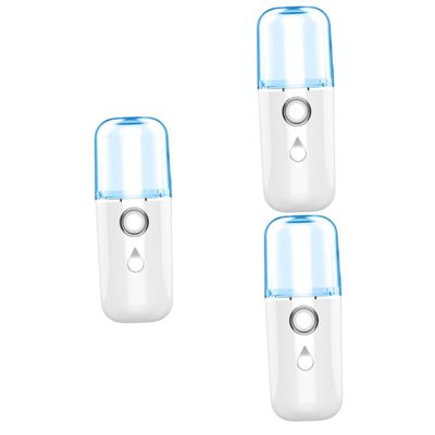 FOMIYES 3pcs USB Charged Nano Facial Mister Mini Handheld Humidifier for and Skin Nourishment Portable Beauty Instrument for Home and Travel White Random Style