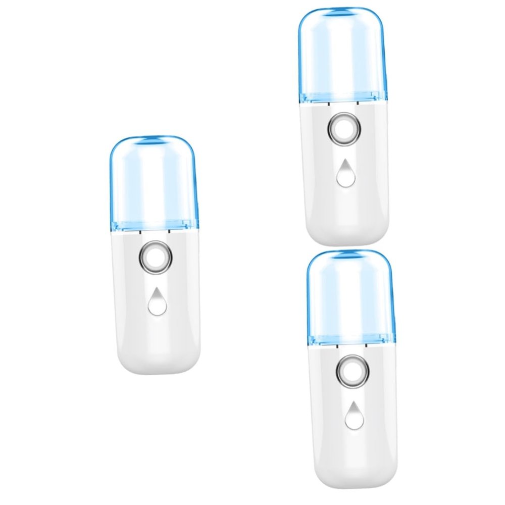 FOMIYES 3pcs USB Charged Nano Facial Mister Mini Handheld Humidifier for and Skin Nourishment Portable Beauty Instrument for Home and Travel White Random Style