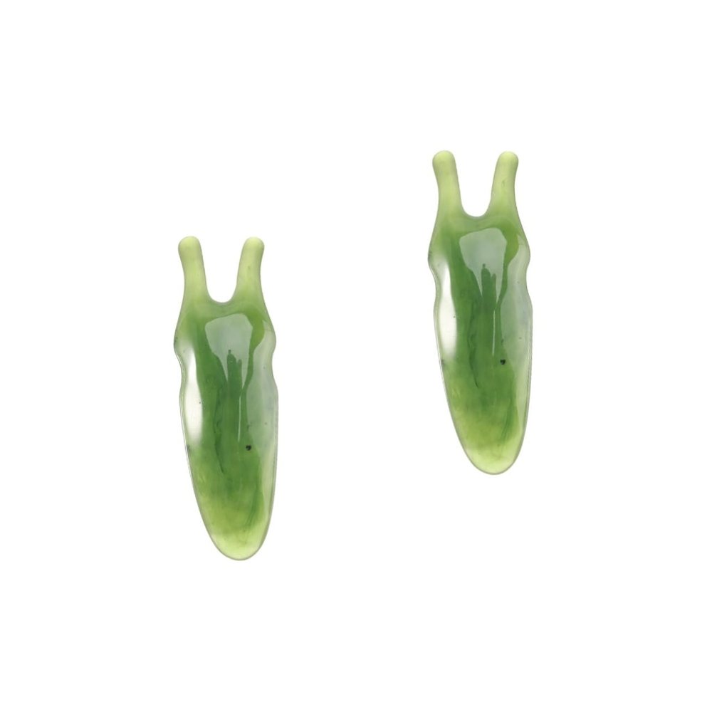FOMIYES 2pcs Natural Resin Two-pronged Nose Scraper for Facial Massage and Health Care Comfortable Gua Tool for Nose Scraping and Relaxation