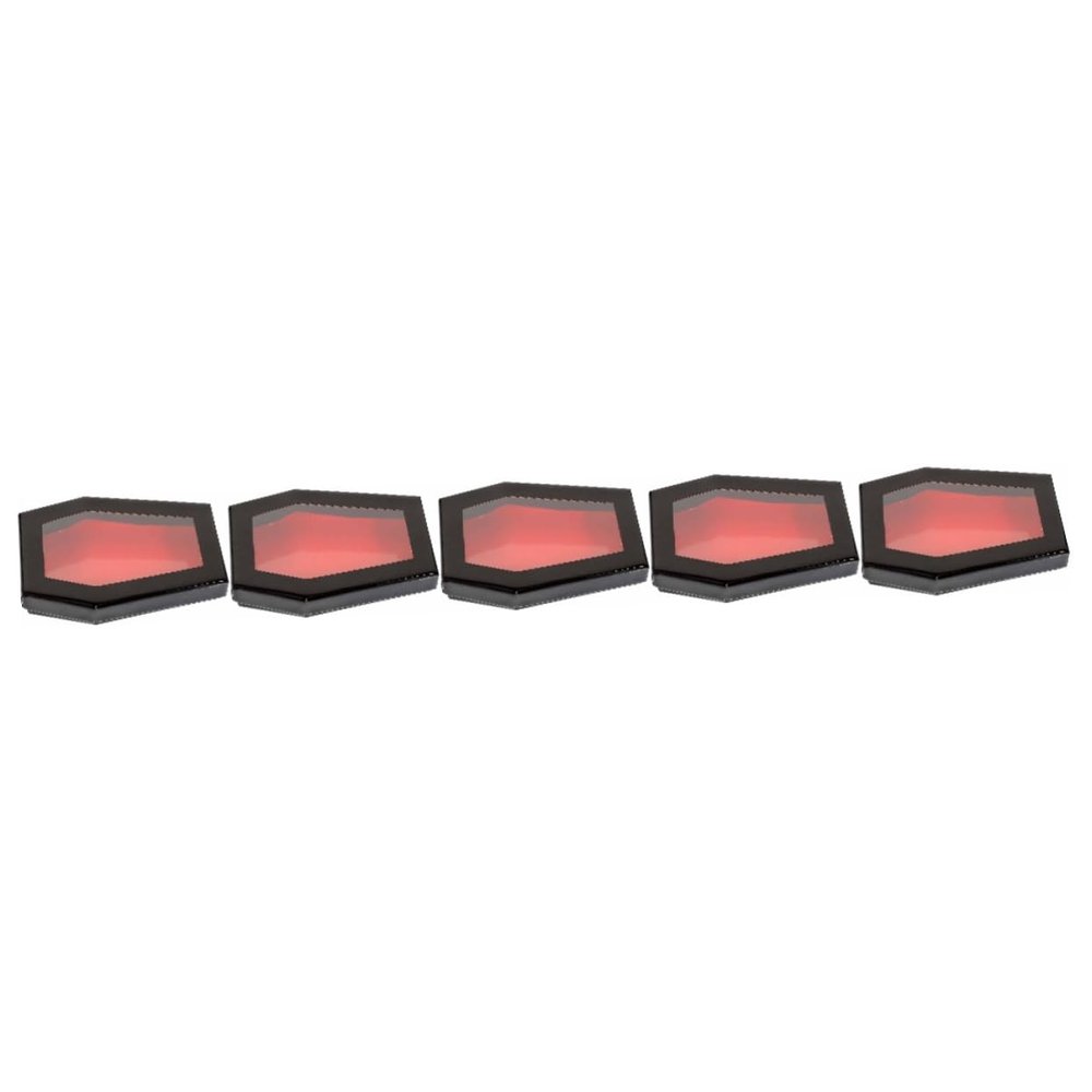 FOMIYES 5pcs Coffin-shaped Eyelash Case Portable Storage Box for False Lashes Lightweight Makeup Organizer for Travel Halloween and Daily Use