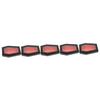 FOMIYES 5pcs Coffin-shaped Eyelash Case Portable Storage Box for False Lashes Lightweight Makeup Organizer for Travel Halloween and Daily Use view 1