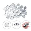 Beaupretty 90pcs Empty Eyeshadow Pans Blusher Case Round Metal Pans for Diy Makeup Lightweight Portable view 3